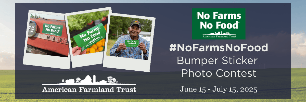Enter Our #NoFarmsNoFood Bumper Sticker Instagram Contest