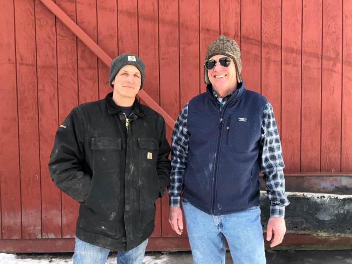 Farmers Sandy and Josh connected through AFT's Hudson Valley Farmlink Network