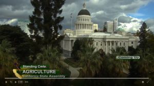 Ag Committee Hearing at California Capitol