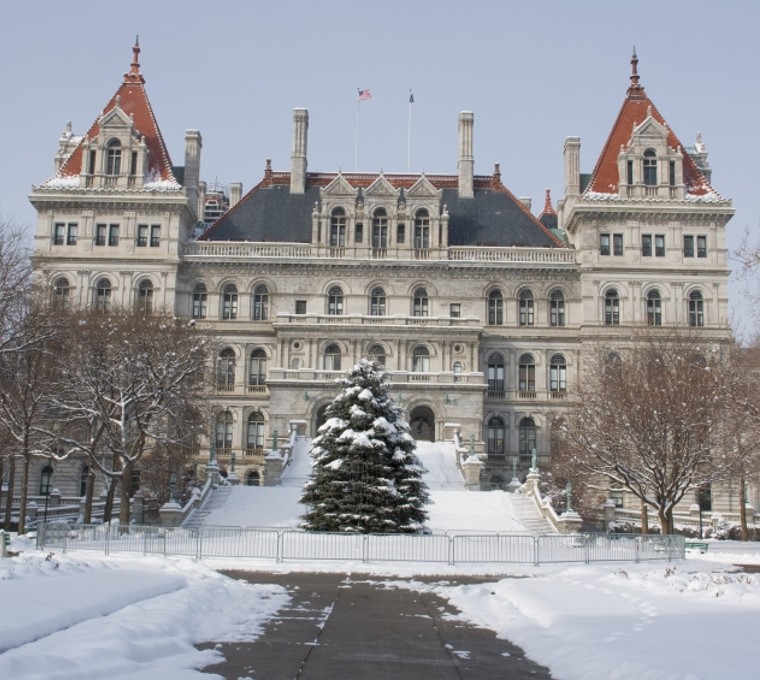 AFT Statement On Governor Kathy Hochul S 2024 State Of The State For   Capitol In Snow 