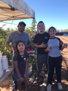 Cortez Family and kids are a third-generation-run farm